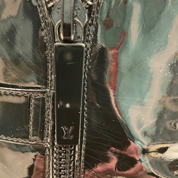 Louis Vuitton Black Patent Lthr/Silver Heel Boot - Picture 8 of 16